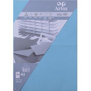 1001 Pkg 5 Karten A5 azur