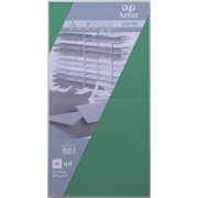 1001 Pkg 5 Karten qd tannengrün