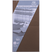 1001 Pkg 5 Karten qd braun