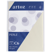 Perle Pkg 5 Kuverts C6 ivory