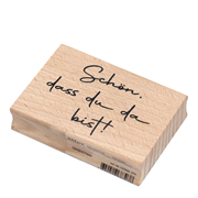 tampon Schön dass du da bist!