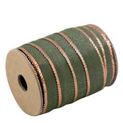 Geschenkband grün kupfer