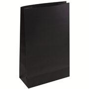 Papiertüten gross, schwarz