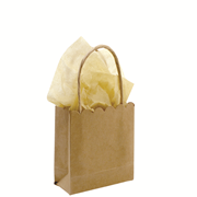sac avec papier de soie, petit, kraft