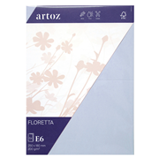 Floretta Pkg5 carte E6 light blue