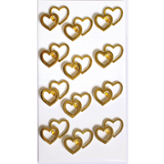 A-W: kl Doppelherzen gold