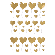 Autocollant transfert Ballon en forme de cœur