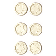Soft rubber sticker étoile pearl