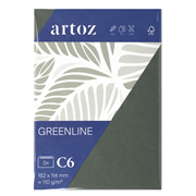 Green Line emb. 5 envel. C6 Moos Grün