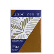Green Line emb. 5 envel. E6 grocer kraft