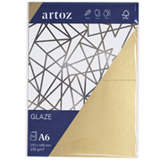 Glaze Pkg5 Karte A6 gold shine