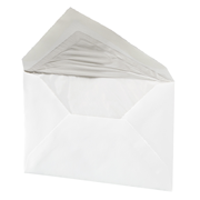 vrai cuve enveloppes blanc